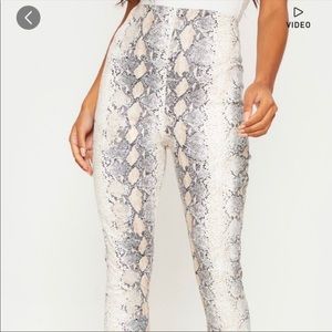 Snakeskin leggings